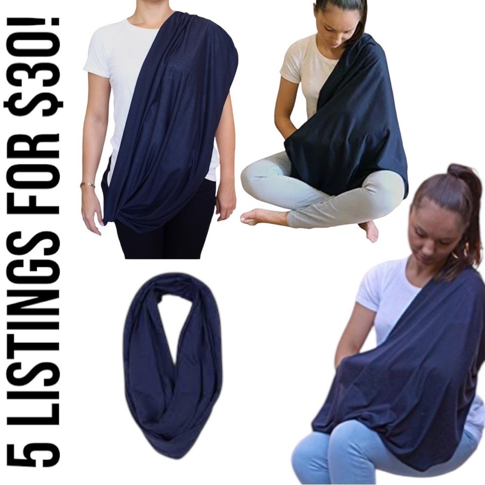 Lk Baby Infinity Nursing Scarf Breastfeeding Cover Ultra Soft Premium Jersey